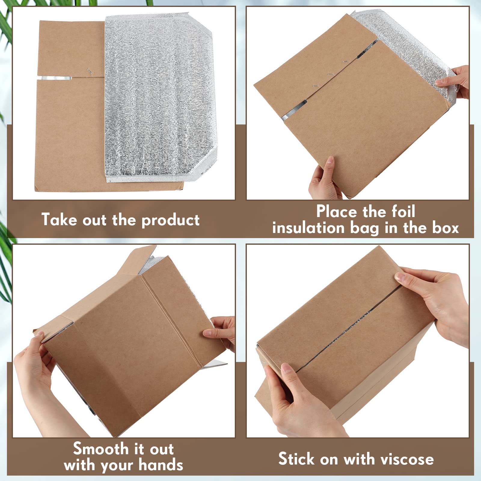 Amazon｜10個 二重断熱配送ボックス アルミホイル断熱バッグライナー