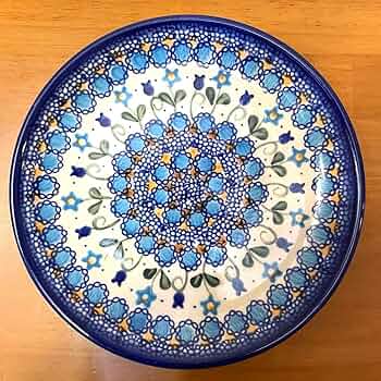 青い花模様のボウル 直径20cm ポーリッシュポタリー　ポーランド食器 青い花模様のボウル 直径20cm ポーリッシュポタリー ポーランド食器