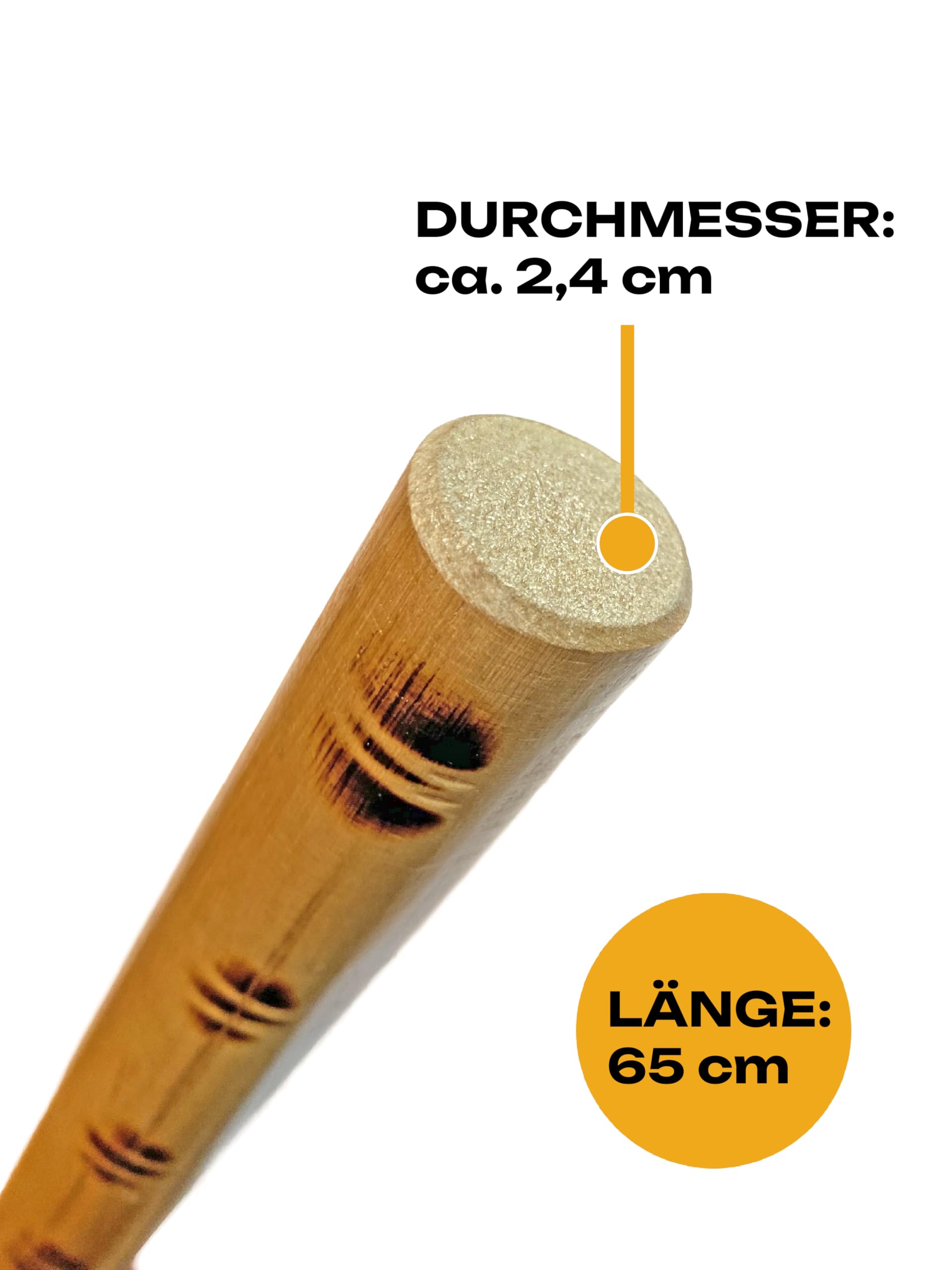 Lot de 10 bâtons Escrima - Style tigre - 65 cm - Bâtons en rotin - Entraînement d'armes Arnis Kali