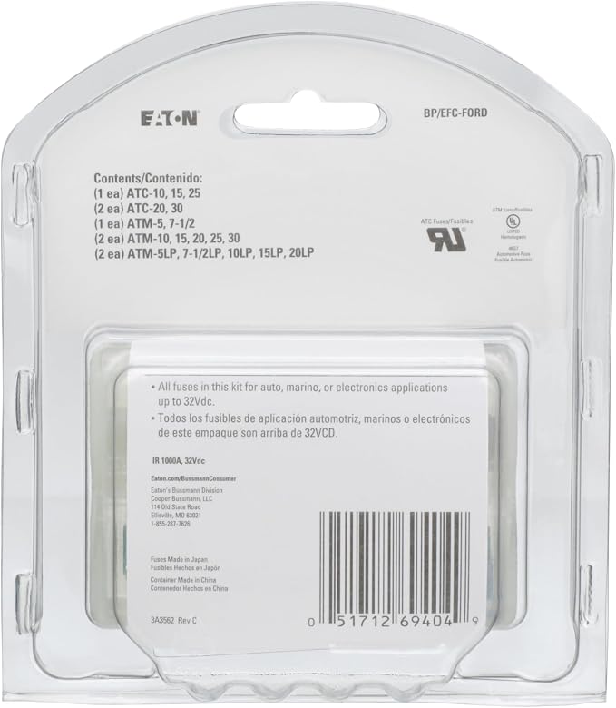 Kit de fusibles Eaton Bussmann para Ford - 29 piezas miniatura 2