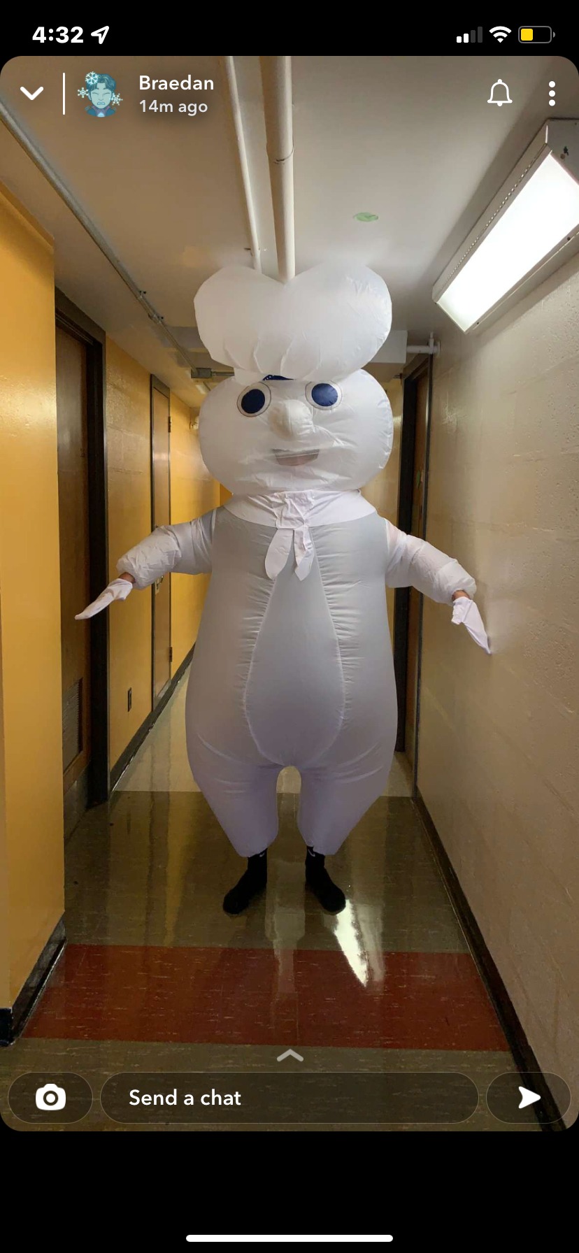 12/mo Finance Pillsbury Doughboy Inflatable Adult Costume Standard
