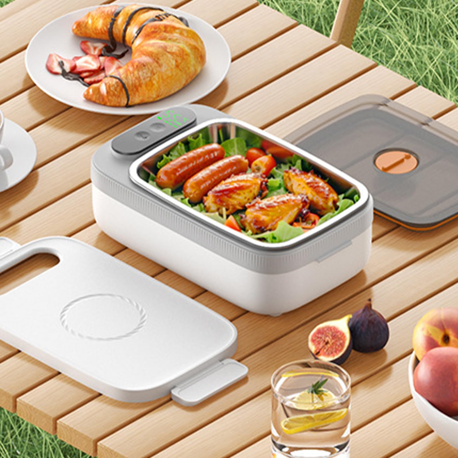 Bentos Box a Prova perdite Dotato sistemi Riscaldamento a Secco Contenitore per Alimenti Perfetto per pendolari e viaggiatori Scaldavivande Ricaricabili