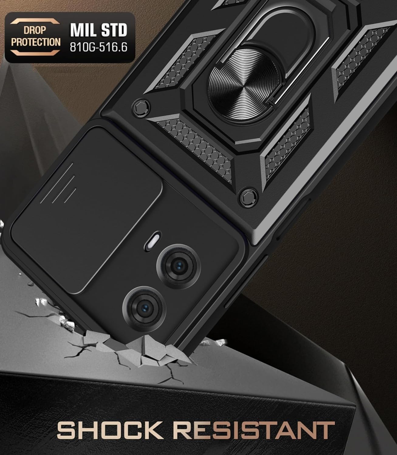 PIXFAB for Motorola Edge 50 Fusion 5G Case, Shockproof Case with Camera Lens Protection - Image 3
