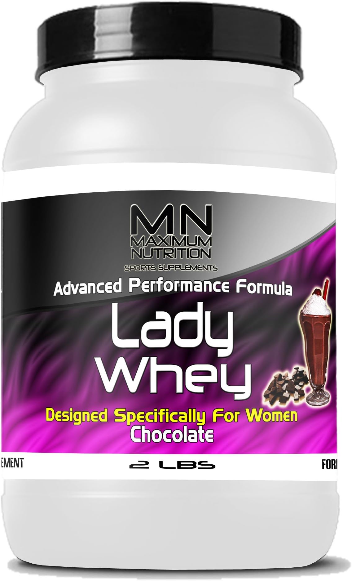 Lady Whey Protein Specifically for Women, Chocolate, 2 Pound