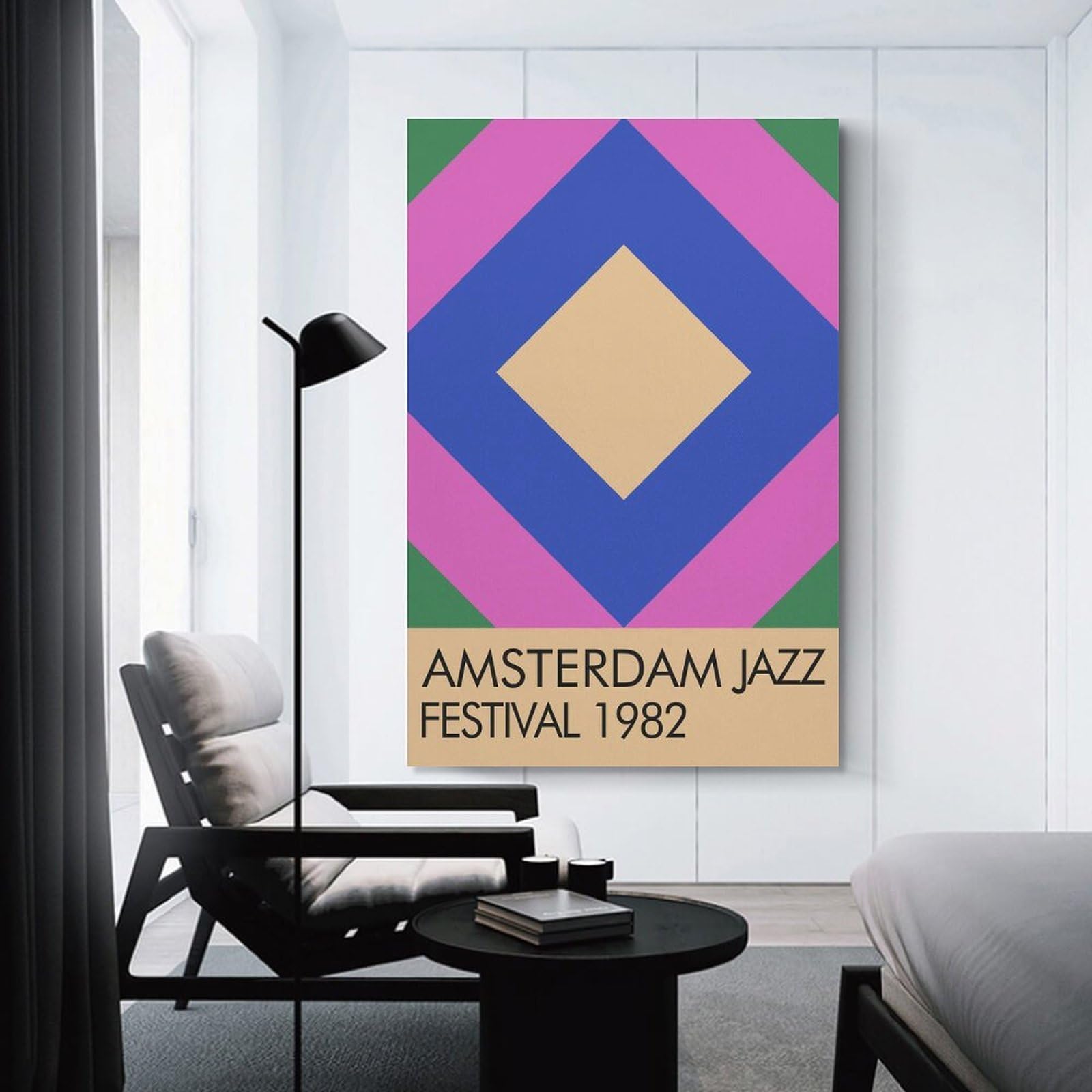 Junmoney Decorative Canvas Print Amsterdam Jazz Festival 1982, 24x36inch(60x90cm), for New Homes, Bedrooms Or Workspaces, A Wall Art Gift for Fresh Interiors