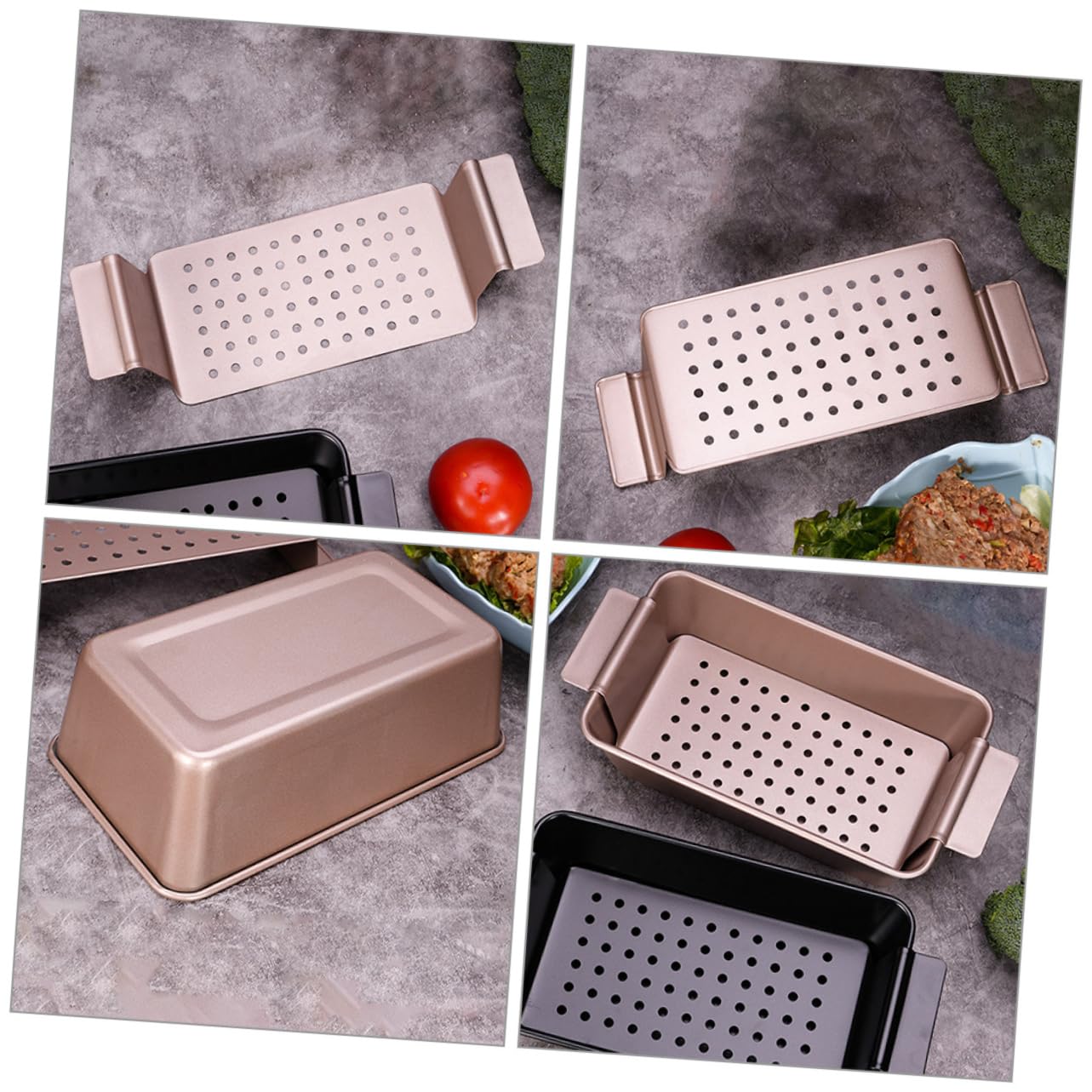 Cabilock Molde para Pan Antiadherente de Acero al Carbono, Fácil de Limpiar y Reutilizable, para Horno y Cocina, Adecuado para Tostadas Caseras