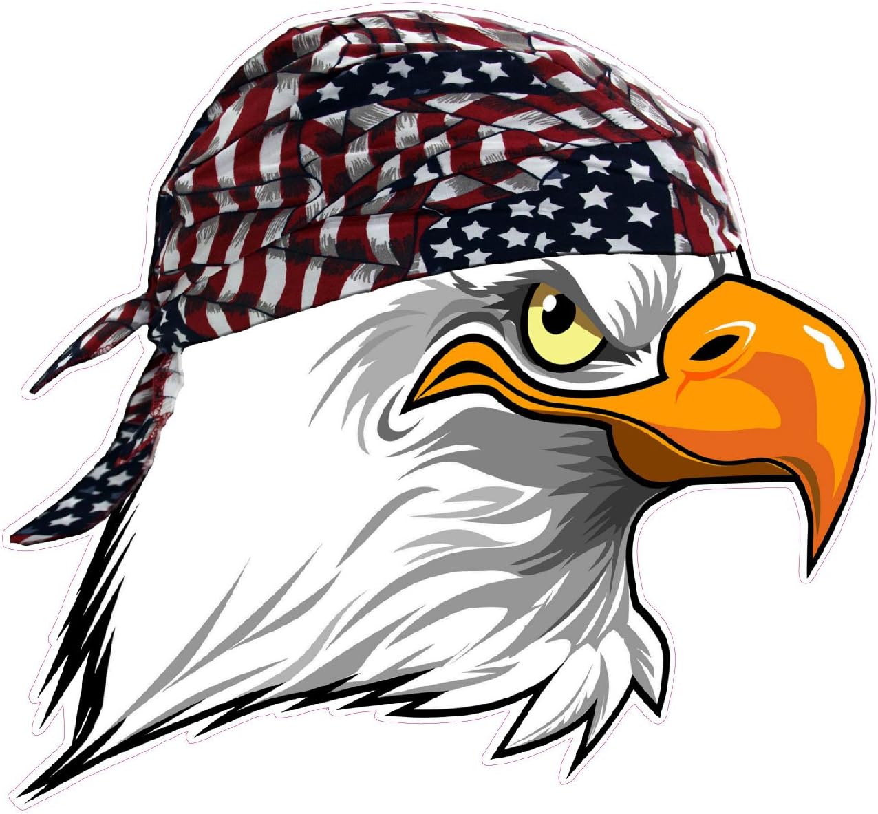Amazon.com: American Flag Do Rag Eagle Head Decal is 5
