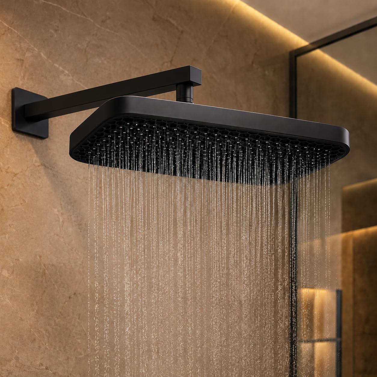 Backline Rainfall Shower Head - Wide Spray, Chrome -10 Backline Rainfall Shower Head - Wide Spray, Chrome -10