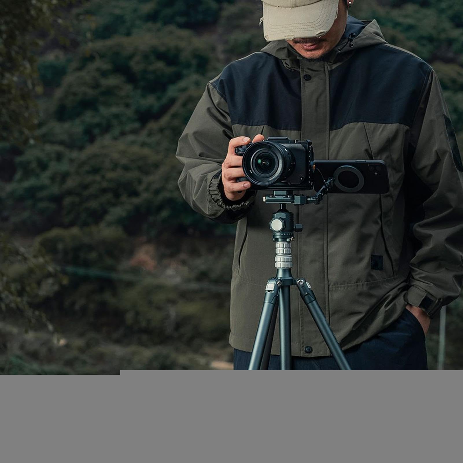 Treppiede Magnetico Per Cellulare Regolabile Per Cellulare E Fotocamera | Supporto Da Scrivania Con Magnete Forte Per Cellulare Viaggio, Auto, Aereo, Outdoor, Campeggio, Ufficio, Riprese,