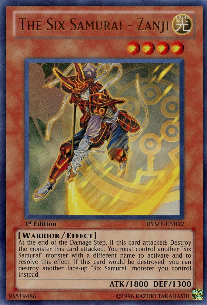 Amazon.com: YU-GI-OH! - The Six Samurai - Zanji (RYMP-EN092) - Ra