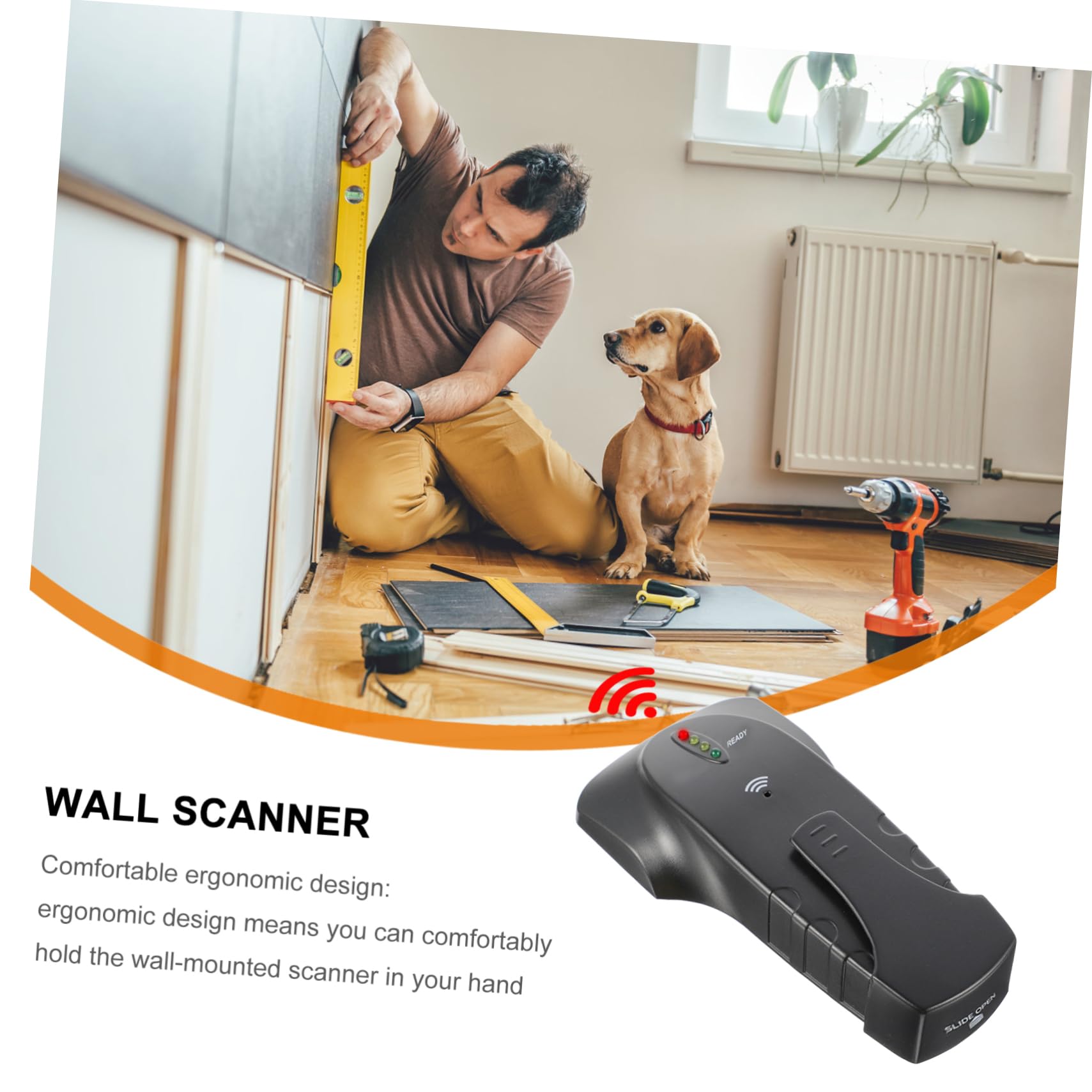 UKCOCO 3pezzi Rilevatore Di Metalli e Scanner Per Muri Soffitti e Pavimenti Sensore Per Localizzazione Di Oggetti Nascosti Con Indicatore Led e Allerta Sonora Facile Da Usare Con Funzione