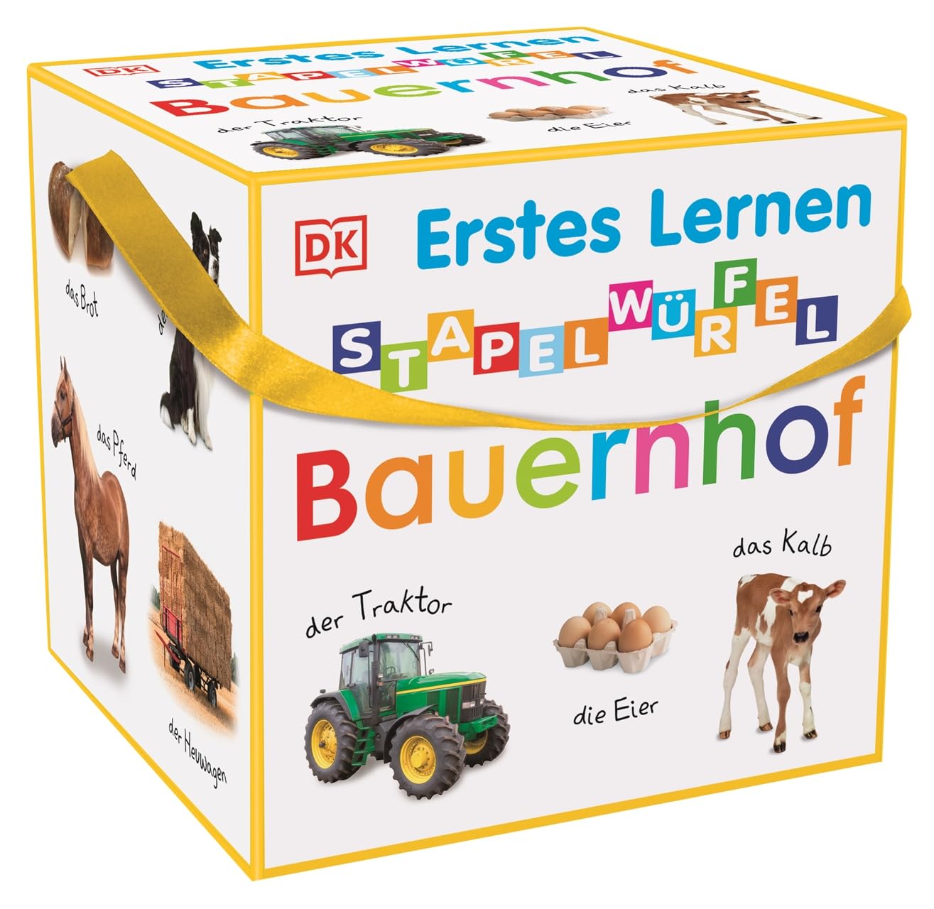 Erstes Lernen Stapelwürfel. Bauernhof: 10 stabile Karton-Würfel zum Spielen, Entdecken und Benennen. Für Kinder ab 1 Jahr