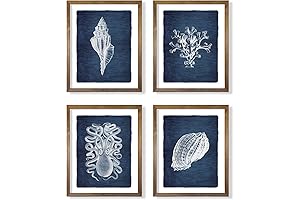 Navy Blue Nautical Themed Wall Art: Adorn Your Walls with Coastal Charm