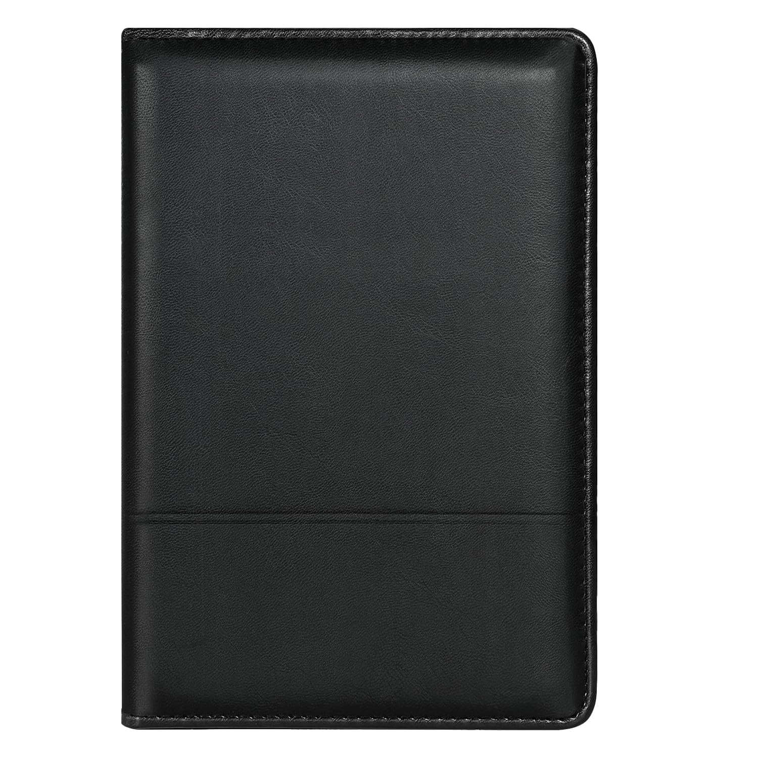 Carpeta para padfolio/portafolio, mini carpeta de 5 x 8 pulgadas, bloc de escritura legal, carpeta organizadora de documentos A5 para hombres y mujeres, color negro.