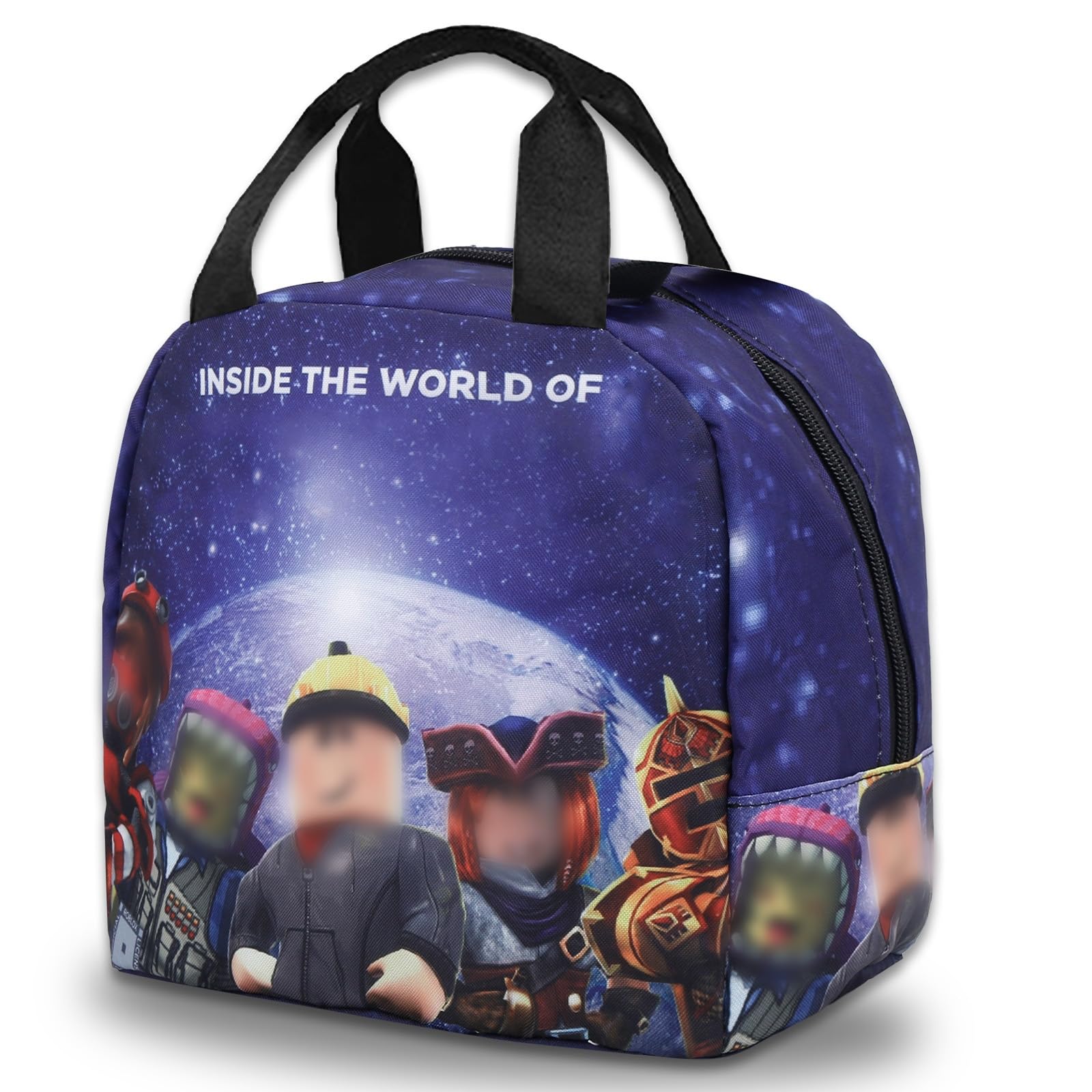 Luclay rob 2 Lunch Bag Kids Lunch Box Adults, Reusable Cartoon Insulated Lunch Bag Girls, Boys
