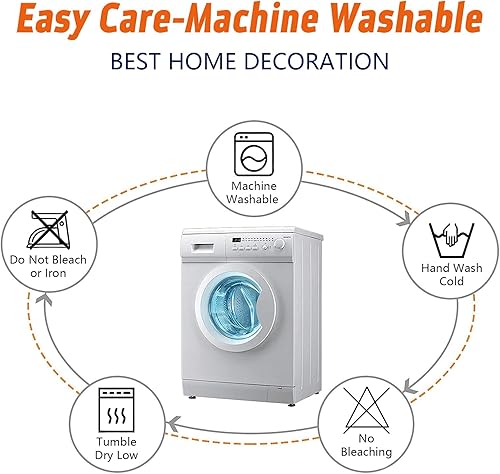 Miniatura 7 de Juego de 2 fundas de almohada cuadradas con cremallera suave, diseño de arte abstracto en blanco y negro, 18 x 18 pulgadas