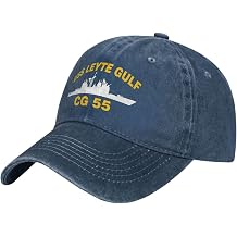 Chewyz USS Leyte Gulf Cg 55 Baseball Cap Mens Vintage Dad Hat Trucker Cap Navy Blue