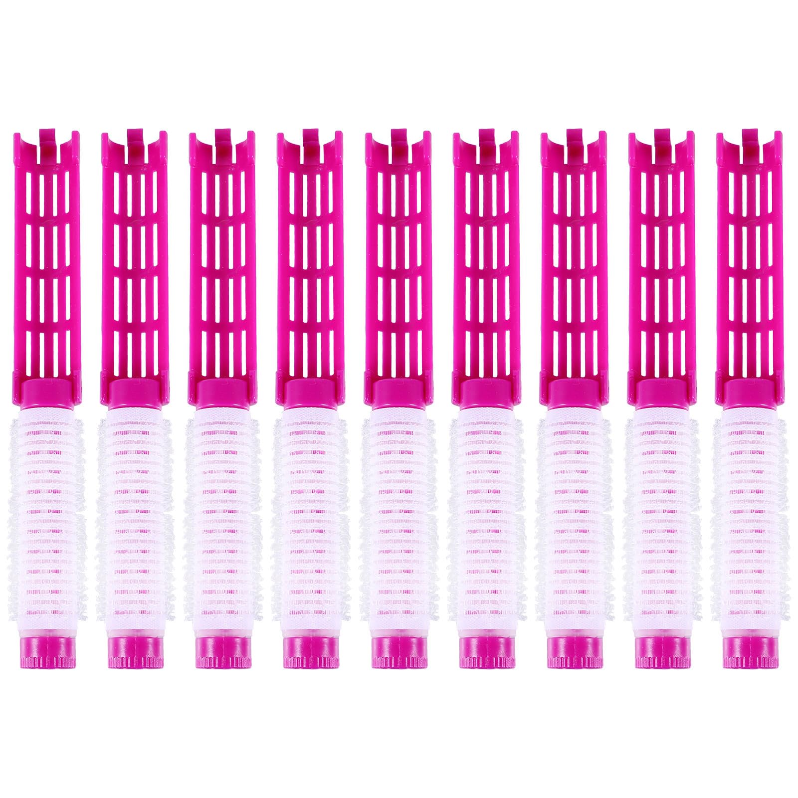 VALICLUD 20 Rulos de Plástico para Rizar el Cabello, Efecto Natural de Rizos y Agarre Firme, Ideales para Uso en Casa y Viajes