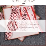 LumiSyne Skinny Écharpe en soie Femmes Filles Narrow Long Neckerchief Artistic Flower Print Letter Pattern Satin Slim Ribbon Necktie