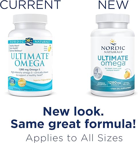 Miniatura 5 de Nordic Naturals Ultimate Omega sabor a limón 120 geles suaves 1280 mg de Omega-3 suplemento de aceite de pescado Omega-3 de alta potencia con EPA y