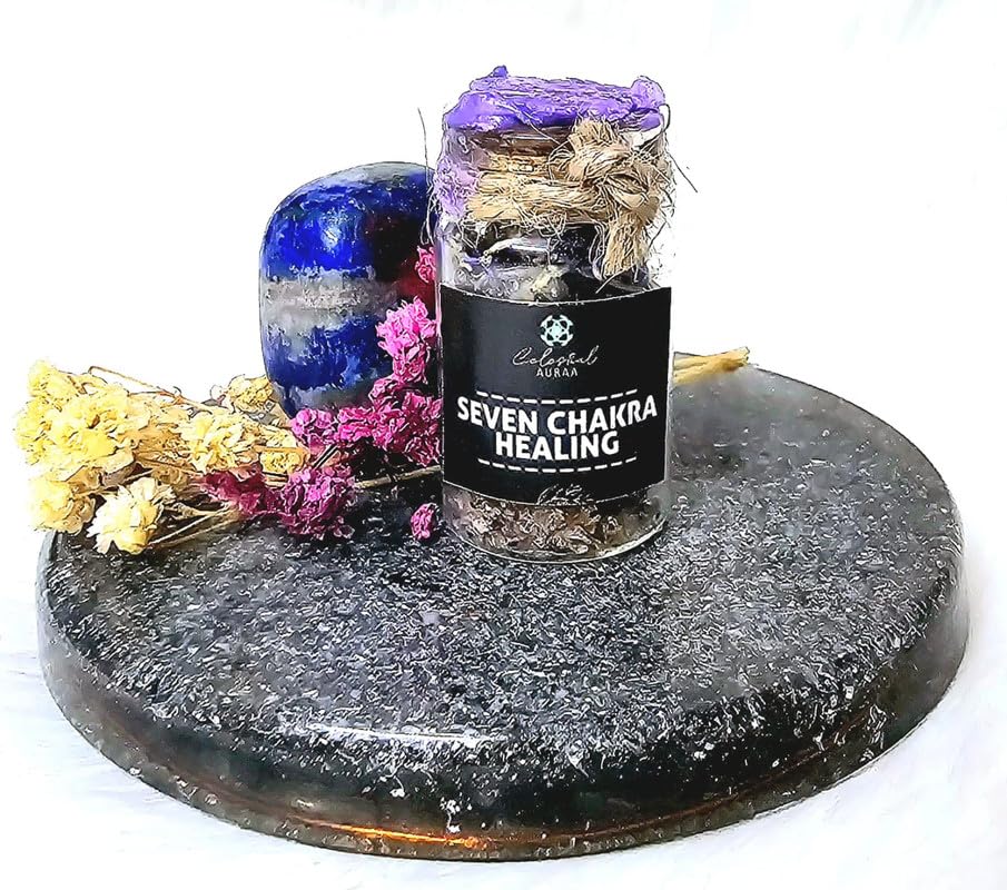 Celestial Auraa Balance Your Energy with Our Seven Chakra Healing Intention Jars - 10 ml (B0DDCDS7C3) Amazon Price History, Amazon Price Tracker