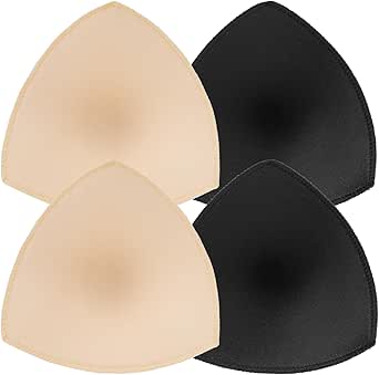 2 Pairs Triangle Sports Bra Inserts Bra Cups Insert Sports Bra Pad Push Up Breast Bra Insert