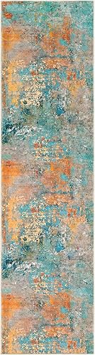 Miniatura 7 de Lahome Alfombra abstracta moderna  Alfombra colorida de 2 x 8 pulgadas, alfombra de pasillo de cocina, antideslizante, lavable, alfombra de baño,