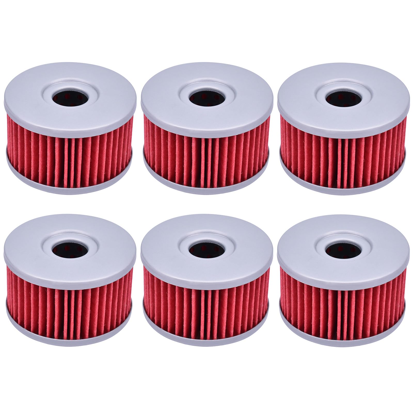 6pcs HF137 Oil Filter Replacement for Suzuki LS650 LS 650 Sava-ge 1986-2009,DR500 DR 500 1981-1984,DR500 Off Road 500 1983-1984,DR600 DR 600 1985-1991,DR750 1988-1989,DR800 778 1990-1999