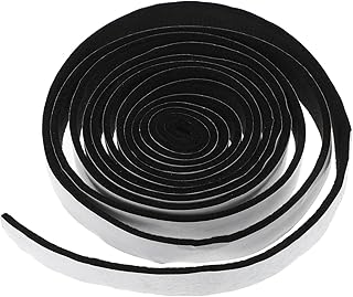 SECFOU 1 Rolo De Fita De Vedação Para Grelha Externa Fita Adesiva Preta Junta De Feltro De Alto Calor Adesivo Para Junta De Fumante Junta Para Churrasqueira Vedação Para Fumante Vedação