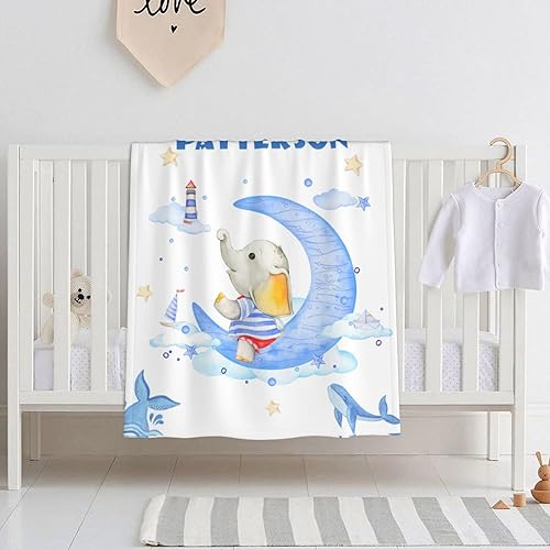 Miniatura 2 de Yibanda Manta de bebé personalizada para niñas, niños y niños con nombre, mantas personalizadas para bebés, recién nacidos, niños pequeños,