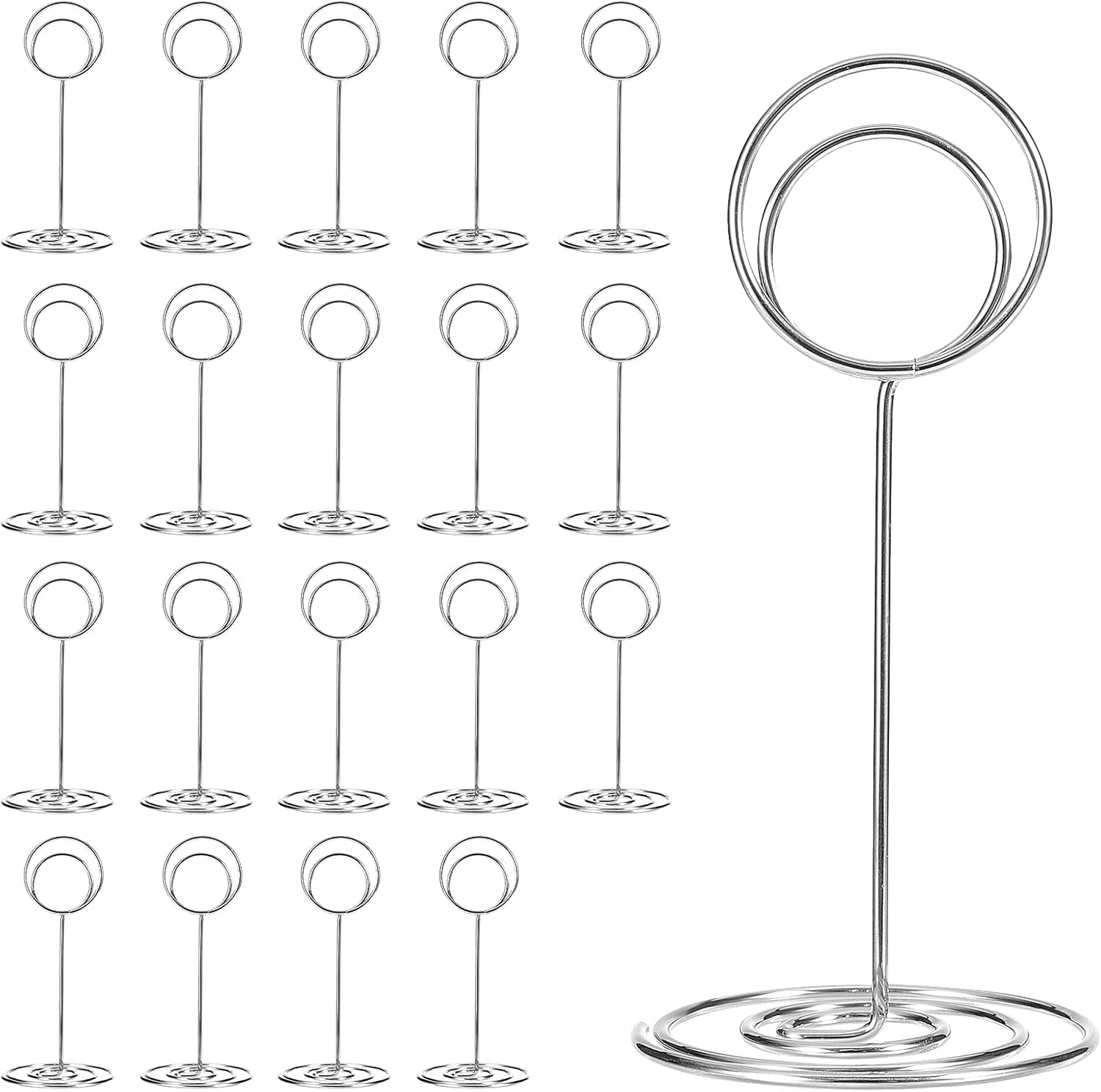 LUTER 20pcs Table Number Holders, 3.3 Inch High Table Number Holders