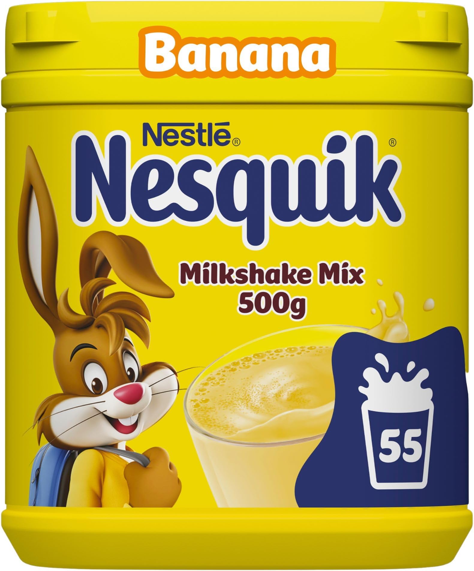 Banana Flavoured Milkshake Powder, with Vitamin C & D, 500g Tub (Pack of 1)