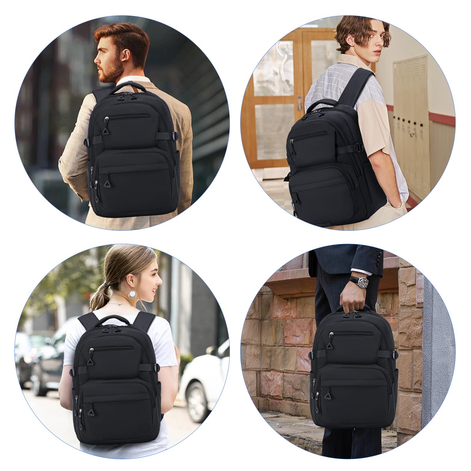 YOODI Mochila Cabina Avion 40x30x15 British Airways Impermeable Mochila Viaje Mochilas Escolares Equipaje de Mano Mochila Portatil 14 Pulgadas Travel Backpack para Mujer Hombre Universidad