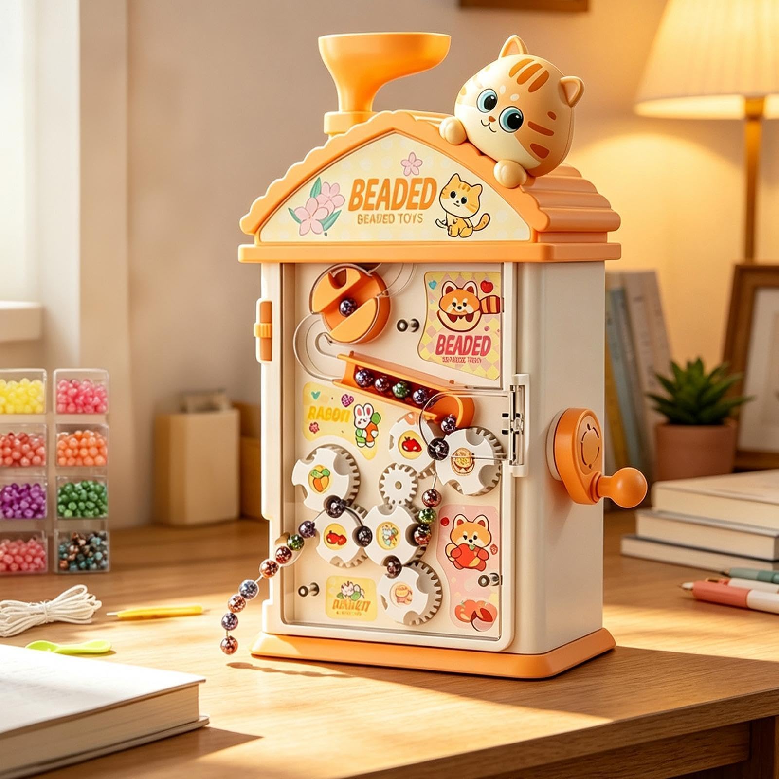 Kit Crea Bracciali per Bambini Materiali Creativi Interattivi a Manovella