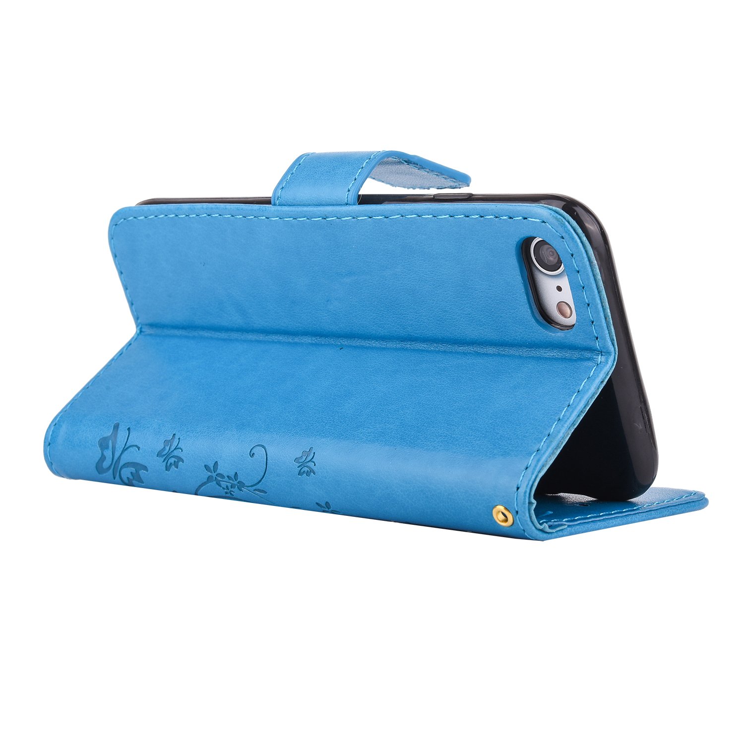 iphone se2/se3/7/8ケース 手帳型　青 Amazon.co.jp: iPhone SE ケース手帳型 第2世代 第3世代