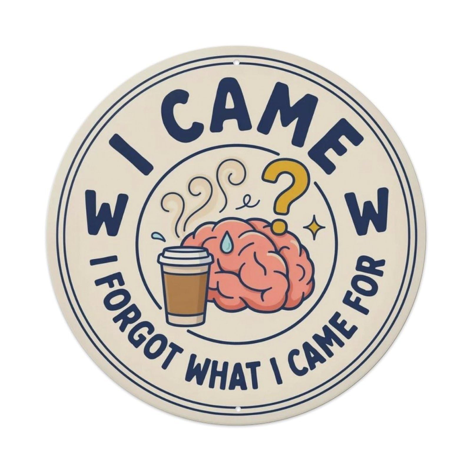 I Forgot What I Came For Metal Tin Sign Plaque