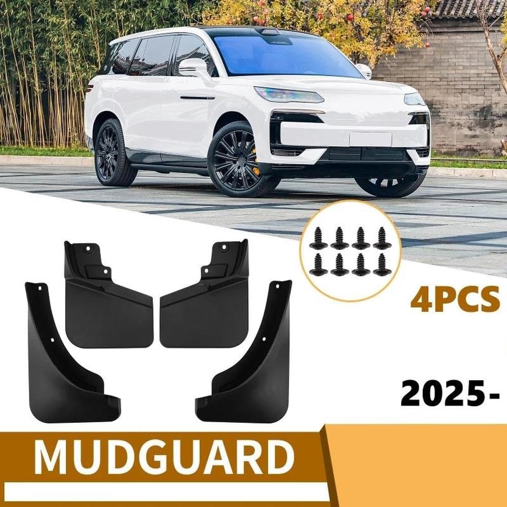 Car Splash Proof Car Fender Anti-mud for Denza N9 2025- Splash Guards Front Rear Mudguards Accessories 1 Set