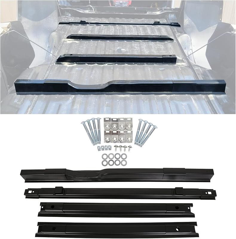 Kit de travessas de suporte do assoalho da caçamba ECOTRIC para Ford F-250 F-350 F-450 Super Duty 1999–2018 – 1 unidade