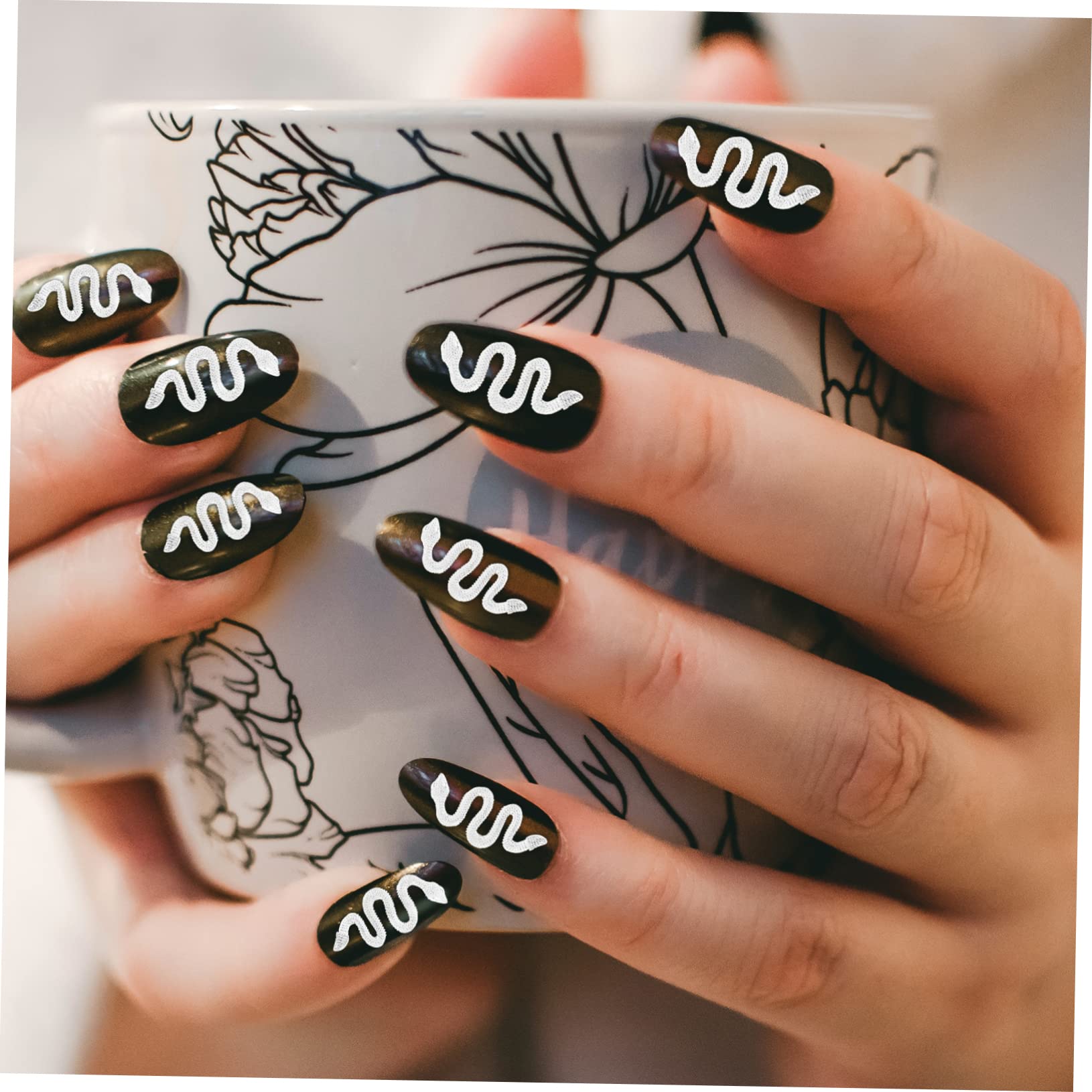 Minkissy 120 Schlangen-Nagelanhänger – 3D Zinklegierung, Flatback Strass, Für Western- & Y2K-Nageldesigns