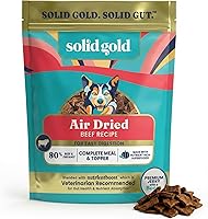 Vista 11 de Solid Gold Complementos de Comida para Perros Secada al Aire para Alimentos Secos – Golosinas saludables para perros con carne de res real