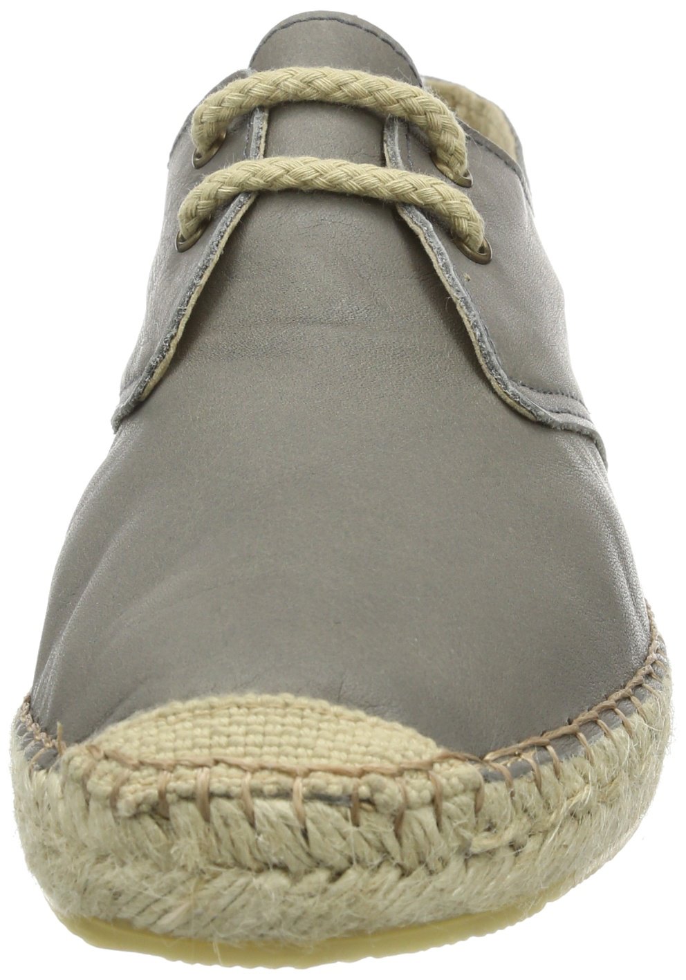 PIECES Kay Leather Espadrillos Grey AlpargatasMujer