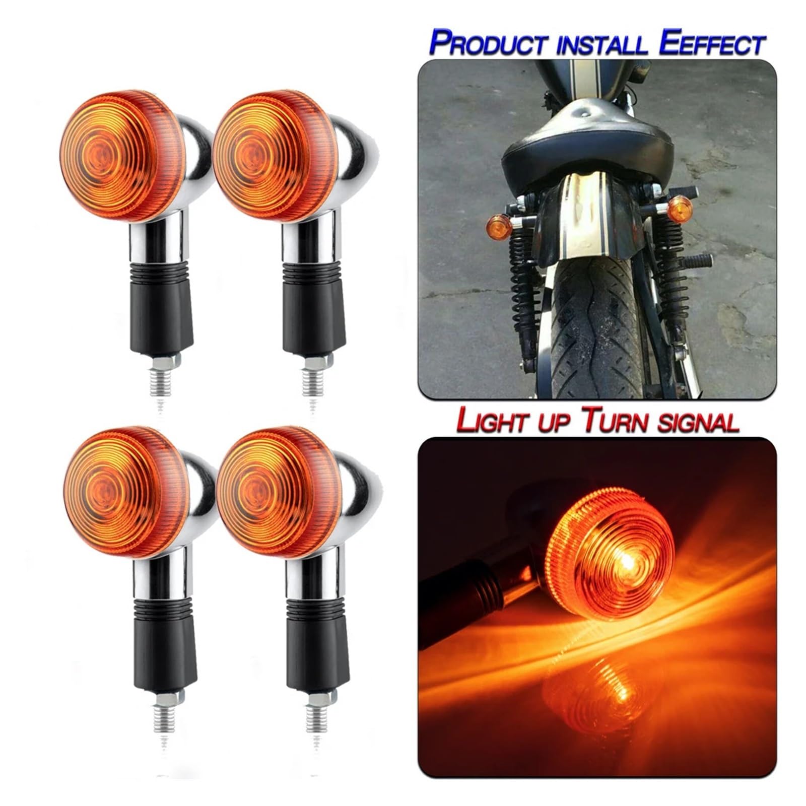 Intermitentes Motocicleta Accesorios Delanteros Y Traseros Para Motocicleta M10, Bombillas De Señal Giro Intermitentes Para XVS 125 250 1100 Para Drag Star SRV250 XVS125 650