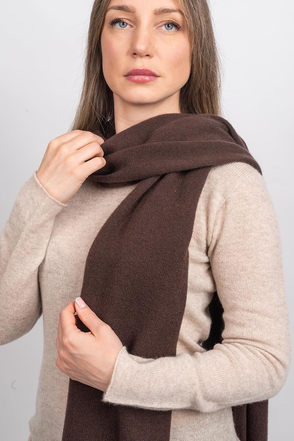 Dalle Piane Cashmere - 100% Cashmere Scarf - Made in Italy - Winter Neck Warmer (14" x 77") - Christmas Gift - Image 5