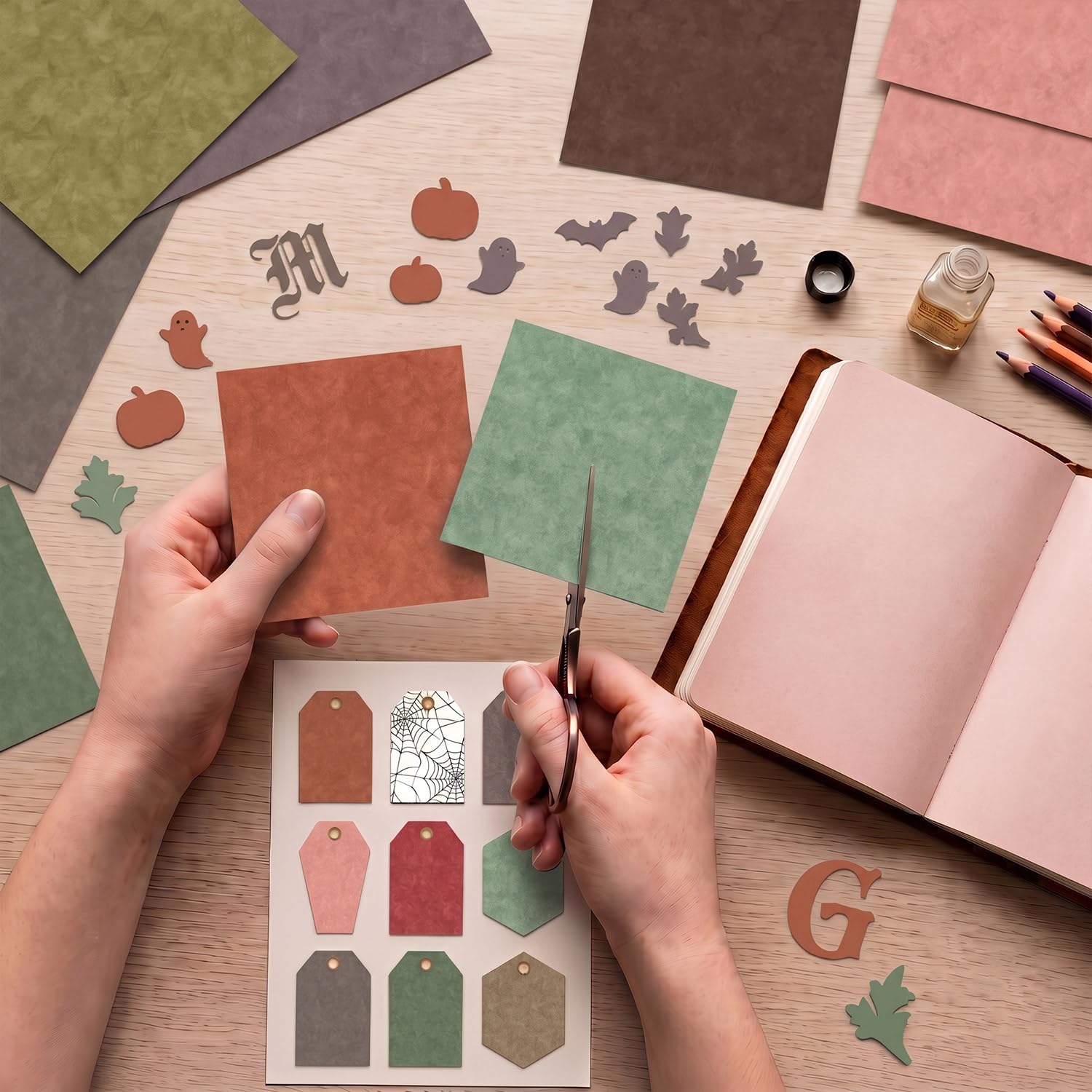 Boho Floral Scrapbook Paper Pad - 24 Sheets -9 Boho Floral Scrapbook Paper Pad - 24 Sheets -9