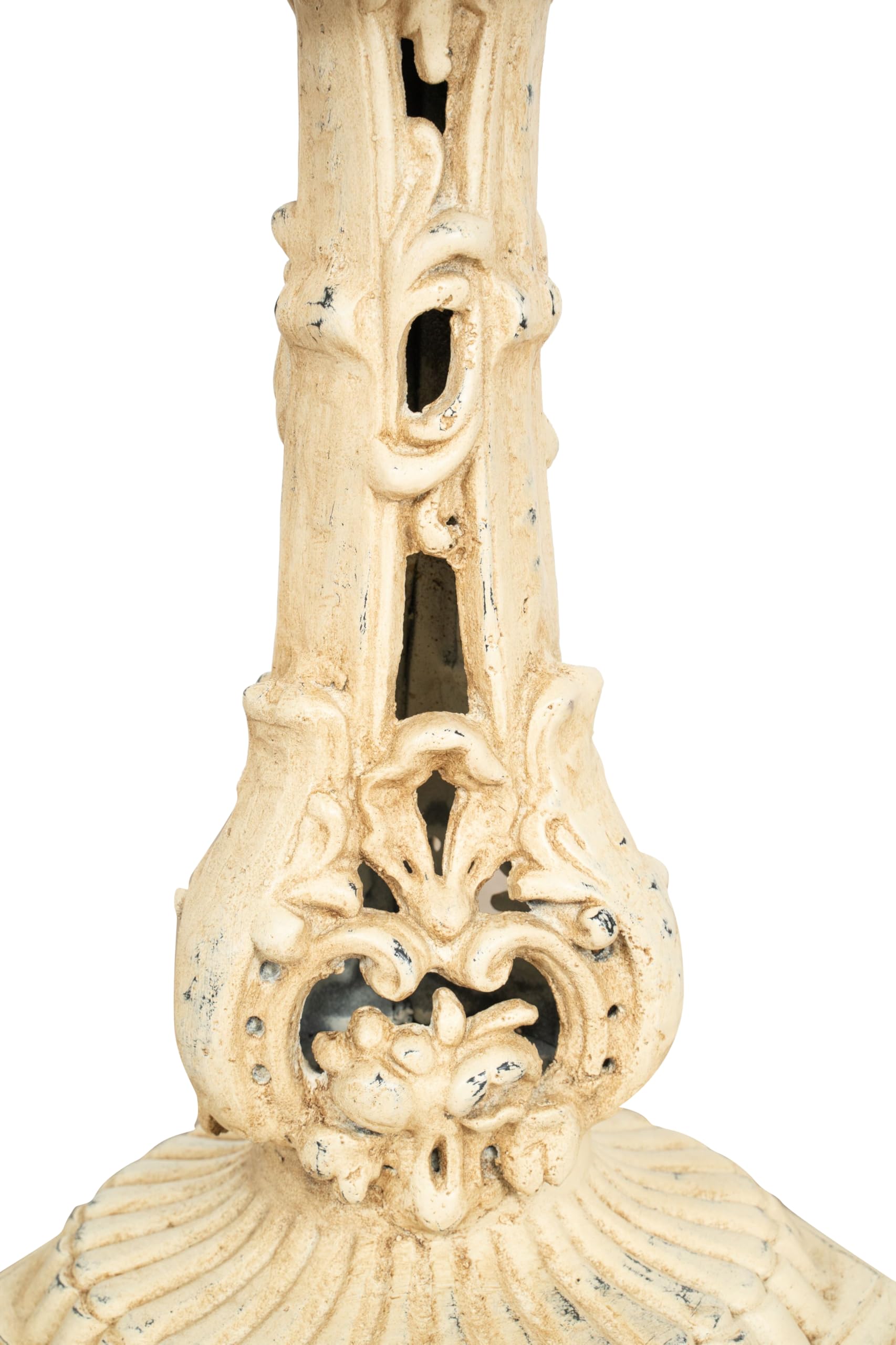 Biscottini Base para macetas de hierro fundido 38 x 38 x 20 cm – Soporte para maceta de hierro fundido – Base para macetas decorativa – Soporte para plantas de exterior e interior – Macetero de balcón