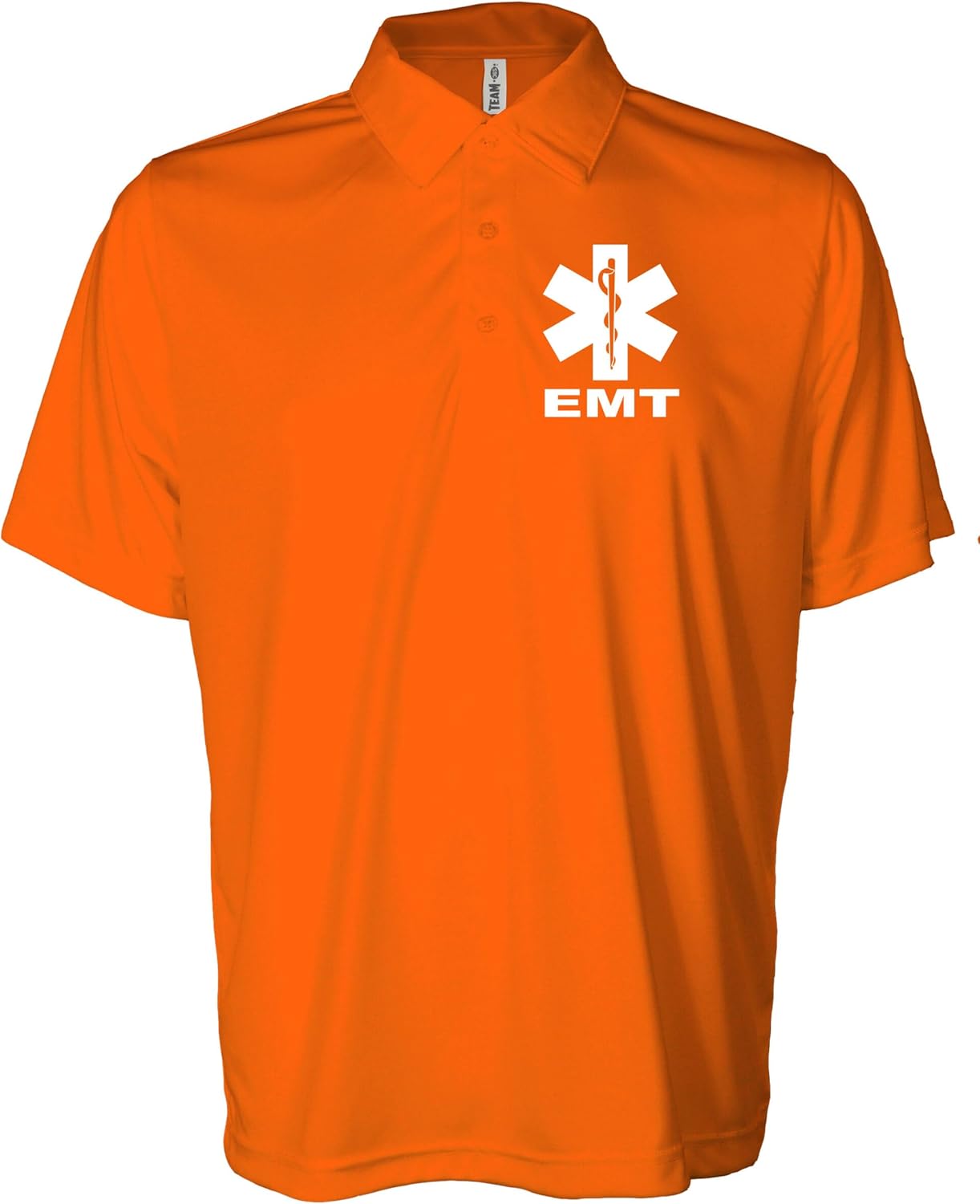 EMT Performmance Polo with Reflective Design on Left Chest and Back, Moisture Wicking Technology
