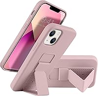 Vista 94 de Funda de silicona con soporte de LAUDTEC compatible con iPhone 7/8/SE, soporte de metal con soporte de pie vertical y horizontal, cubierta flexible