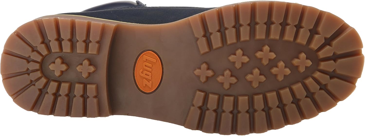 Lugz Mens Convoy Fleece Wr Lace Up Casual Boots Ankle - Black 7.5 Navy/Cream/Gum