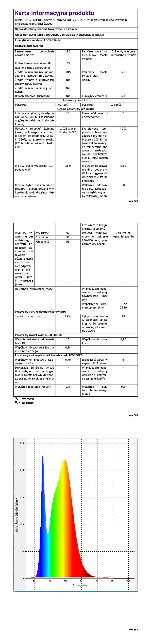 ledscom.de 6x E27 LED Leuchtmittel, PAR30 kurzer Hals, weiß (4200 K), 13 W, 1025lm, 43°, Reflektorspiegel (silber)