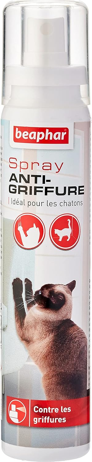 Beaphar Spray Anti Griffure Pour Chat Spray Educateur Ideal Pour Les Chatons Contre Les Griffures Protege Vos Biens Rideaux Canapes Tapis Meubles Pieds De Tables 125 Ml Amazon Fr Animalerie